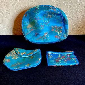 Oriental Cosmetic Nesting Bags NWOT